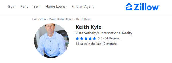 Zillow Profile for realtor Keith Kyle